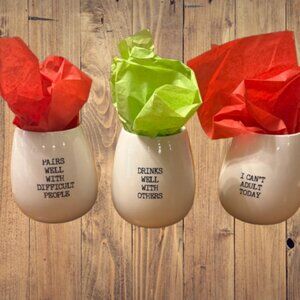 Collins wine tumblers - 3 in a set (New)